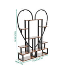 GobekUsa 6-Tier Heart Shaped Plant Display Stand