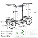 GobekUsa 6-Tier Metal Plant Stand for Indoor & Outdoor Plants