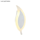 GobekUsa 6" Wide Simple Acrylic LED Wall Lamp - Warm/White Light Sconce Fixture