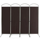 6.2Ft Folding 4-Panel Room Divider for Home Office Living Room by DirectDeals
