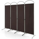 6.2Ft Folding 4-Panel Room Divider for Home Office Living Room by DirectDeals