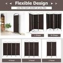 6.2Ft Folding 4-Panel Room Divider for Home Office Living Room by DirectDeals