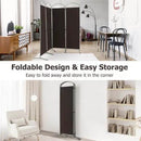 6.2Ft Folding 4-Panel Room Divider for Home Office Living Room by DirectDeals