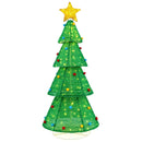 6.2 Feet Collapsible Christmas Tree with 200 Built-in LED Lights and Top Star Decoration by LJGDeals
