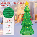 6.2 Feet Collapsible Christmas Tree with 200 Built-in LED Lights and Top Star Decoration by LJGDeals
