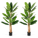 5.5/6.5 Feet Tall Artificial Banana Tree with 10/27 Large Leaves by LJGDeals