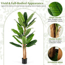 5.5/6.5 Feet Tall Artificial Banana Tree with 10/27 Large Leaves by LJGDeals