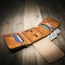 Badge Trifold Wallet by Bull Sheath Leather