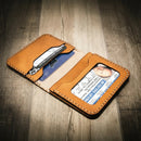 Minimalist Badge Wallet by Bull Sheath Leather