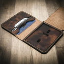 Minimalist Badge Wallet by Bull Sheath Leather