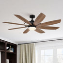 60" Antone Industrial DC Motor Downrod Mount Reversible Ceiling Fan with Lighting and Remote Control