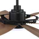 60" Antone Industrial DC Motor Downrod Mount Reversible Ceiling Fan with Lighting and Remote Control