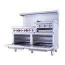 60-Inch Commercial 6-Burner 276K BTU Gas Range With Dual Ovens, Griddle And Salamander (SAK56914) by SAKSBY WHOLESALE