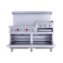 60-Inch Commercial 6-Burner 276K BTU Gas Range With Dual Ovens, Griddle And Salamander (SAK56914) by SAKSBY WHOLESALE