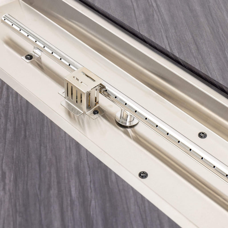 Alora Premium 60-Inch Rectangular Outdoor Modern Propane Fire Pit Table With Rain Cover (SAK91273)