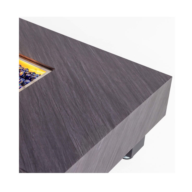 Alora Premium 60-Inch Rectangular Outdoor Modern Propane Fire Pit Table With Rain Cover (SAK91273)