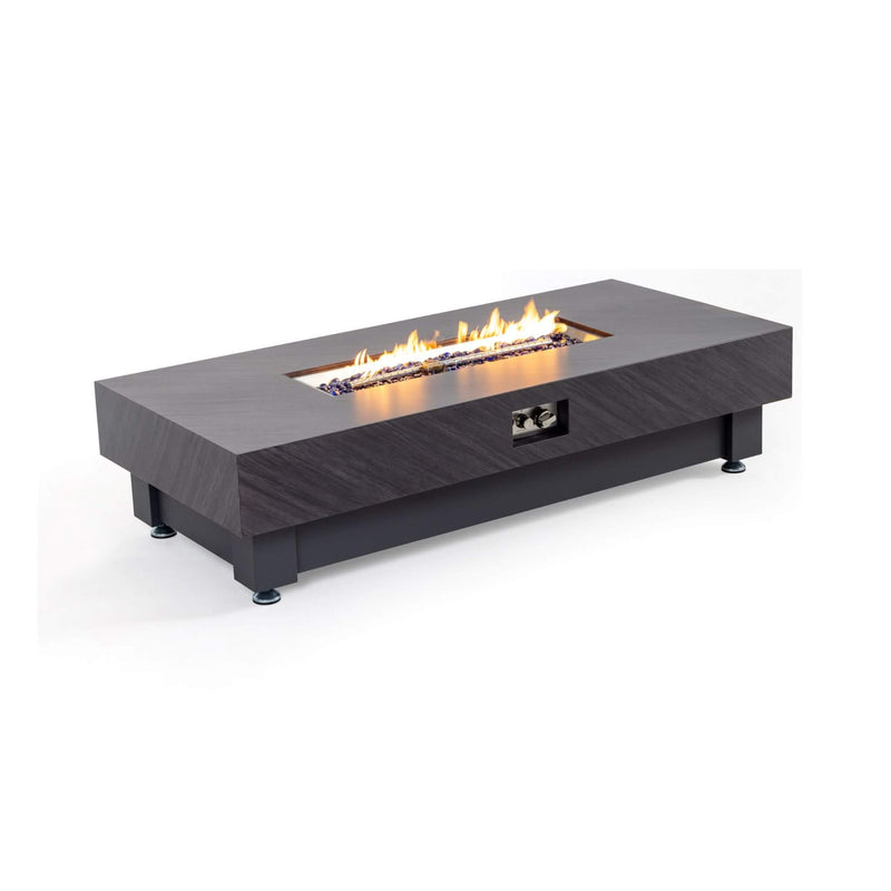 Alora Premium 60-Inch Rectangular Outdoor Modern Propane Fire Pit Table With Rain Cover (SAK91273)