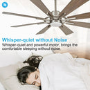60" Oretha Windmill 8 Blade Led Indoor Oil Rubbed Bronze Ceiling Fan with Remote And Light Kit Included by ParrotUncle