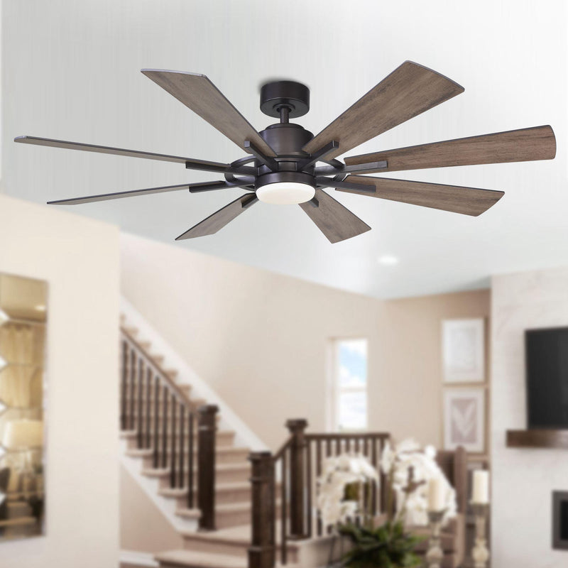 60" Oretha Windmill DC Ceiling Fan with LED Lighting