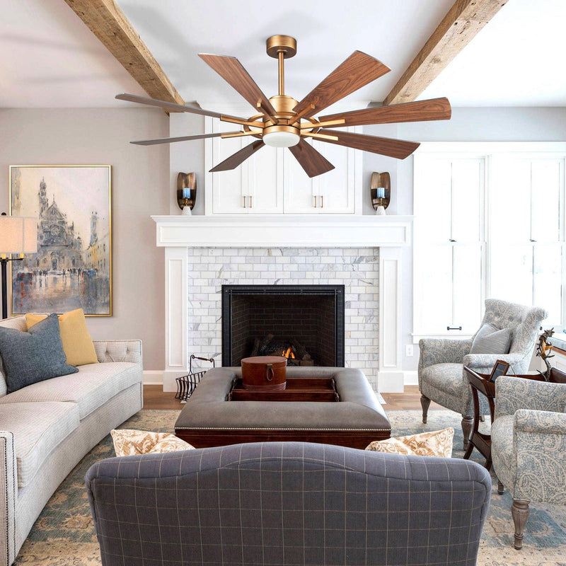 60" Oretha Windmill DC Ceiling Fan with LED Lighting