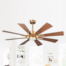 60" Oretha Windmill DC Ceiling Fan with LED Lighting