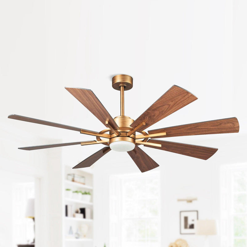 60" Oretha Windmill DC Ceiling Fan with LED Lighting