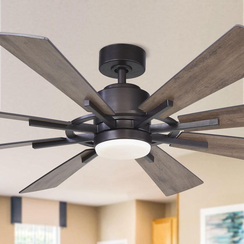 60" Oretha Windmill DC Ceiling Fan with LED Lighting
