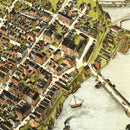 Vintage Map of Bridgeport, Connecticut 1875