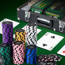 600-Piece Poker Chip Set 14 Gram Claytec Chips with Carrying Case-Black by LJGDeals