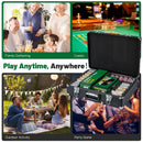 600-Piece Poker Chip Set 14 Gram Claytec Chips with Carrying Case-Black by LJGDeals