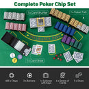 600-Piece Poker Chip Set 14 Gram Claytec Chips with Carrying Case-Black by LJGDeals