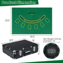 600-Piece Poker Chip Set 14 Gram Claytec Chips with Carrying Case-Black by LJGDeals