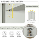 Triangle Bathroom Storage Cabinet With Adjustable Shelves, Freestanding Floor Cabinet For Home Kitchen by HouseOfZazla