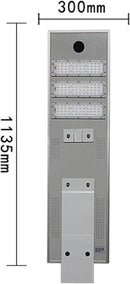 6000W Aluminum Frame LED Integrated Solar Street Light, IP65 Waterproof , Radar Sensor + Light Sensor, Dusk to Dawn Solar