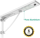 6000W Aluminum Frame LED Integrated Solar Street Light, IP65 Waterproof , Radar Sensor + Light Sensor, Dusk to Dawn Solar