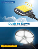 6000W Solar Street Light Outdoor Waterproof -Radar & Motion Sensing, Remote Control with 360° Wide Angle Lighting