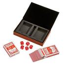 Leatherette 2 Card Deck Set, Caramel 5" X 7.75" by creativegiftsdirect