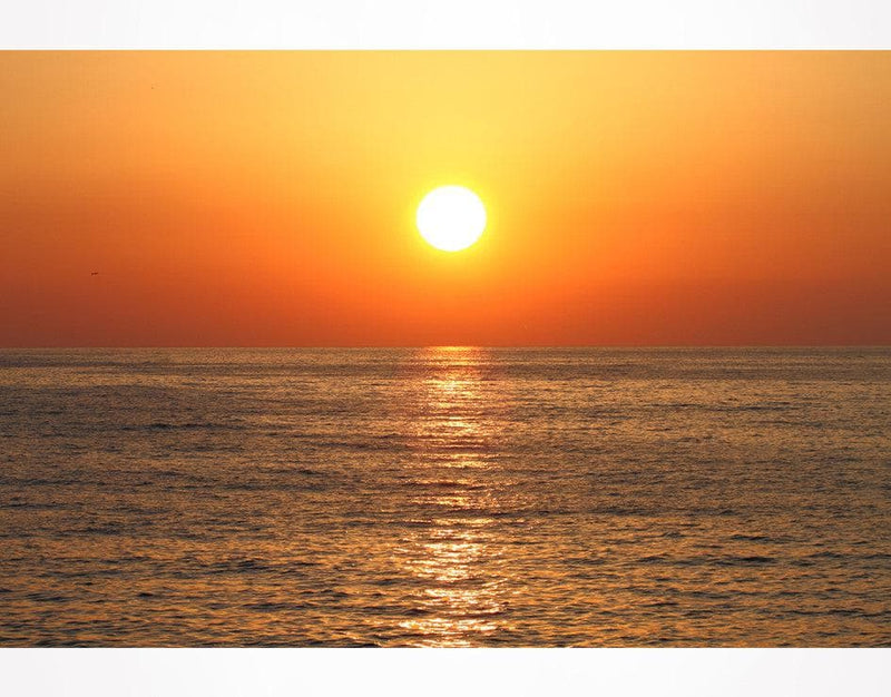 Sunset Over Ocean Wall Mural Decal Sticker