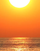 Sunset Over Ocean Wall Mural Decal Sticker