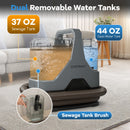 600W Upholstery Cleaner Machine with 15Kpa Powerful Suction and Versatile Attachments-Gray