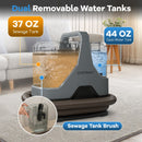 600W Upholstery Cleaner Machine with 15Kpa Powerful Suction and Versatile Attachments-Gray by LJGDeals