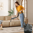 600W Upholstery Cleaner Machine with 15Kpa Powerful Suction and Versatile Attachments-Gray by LJGDeals