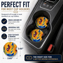 Flower - Sunflower Set of 2 Cup Holder Car Coasters Absorbent Round Sandstone Coasters Gifts for Men or Women, 2.5, Multicolor