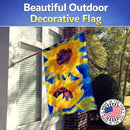 Flower - Sunflower House Flag 28x40 Porch Sleeve Pole Decorative Outside Yard Banner Artwork Wall Hanging, Polyester