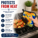 Flower - Sunflower Pot Holder Set of 2 Heat Resistant Quilted Hot Pads 7.5 x 7.5 Inch, Insulated Kitchen Trivets for Cooking & Baking