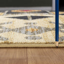 Tribes - 5'3" X 7'3" Southwest Area Rug Polypropylene - Cream by HouseOfZazla