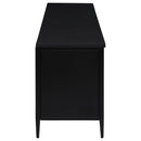 Kenneth - 4 Door TV Stand - Black by HouseOfZazla