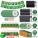 171Pcs Baseball Party Supplies Kit Baseball Birthday Party Disposable Dinnerware Set Baseball Themed Party Tableware Decorations Cups Plates Napkins S