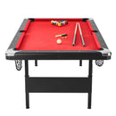 7 ft Foldable Portable Billiards Table with Complete Accessories by HouseOfZazla