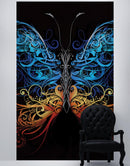 Large Swirl Butterfly Wall Graphic Mural